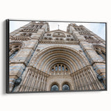 Black and white framed canvas of a vintage palace design, ideal for bedroom landscape art.