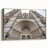 Framed canvas featuring a vintage-style landscape art painting of a palace.