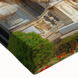 Black and white landscape art painting of a palace, printed on large stretched canvas, suitable for bedroom wall decor.