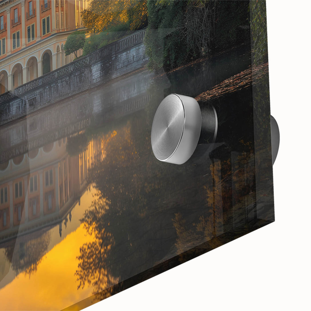 Mid-century modernist large abstract wall art on acrylic, featuring geometric patterns in earth tones.