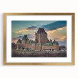 Textured abstract art print of a palace design in gold tones, framed with mat, suitable for bedroom art.