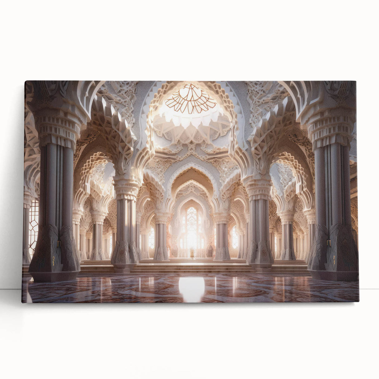 Black and white large canvas of a detailed palace architecture, ideal for kitchen wall art or bedroom ambiance.