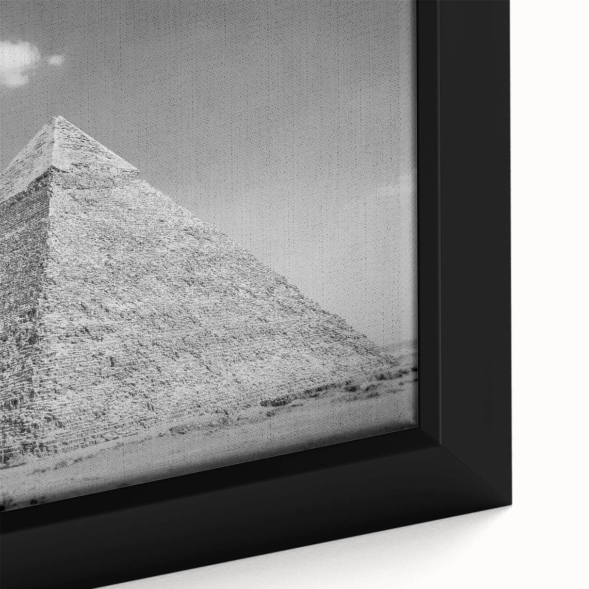 Extra large black wall art featuring a textured pyramid design in vibrant colors, perfect for living room decor.