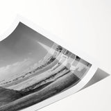 Extra large wall art featuring line art flowers in black and white, ideal for large living room wall décor.