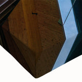 Large art featuring a black and white skyscraper design on stretched canvas, suitable for bedroom wall decor.