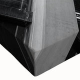 Black and white large art canvas of a skyscraper landscape, ideal for bedroom wall decor.