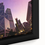 Extra large black wall art featuring a textured skyscraper design on a framed canvas, ideal for living room decor.