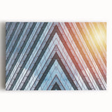 Black and white photo of skyscrapers on stretched canvas, suited for kitchen wall art.