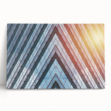 Black and white photo of a skyscraper on stretched canvas, suitable as large kitchen or bedroom wall art.