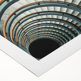 Extra large rolled canvas featuring line art flowers in neutral shades, ideal for large living room wall art.