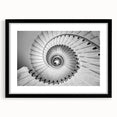 Extra large abstract art print featuring a colorful, textured staircase design on a framed black mat.