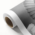 Art Deco style staircase design in monochrome shades on rolled canvas, suitable for nursery wall art or dining room decor.