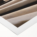 Art deco poster featuring a spiral staircase in monochrome, printed on rolled canvas.