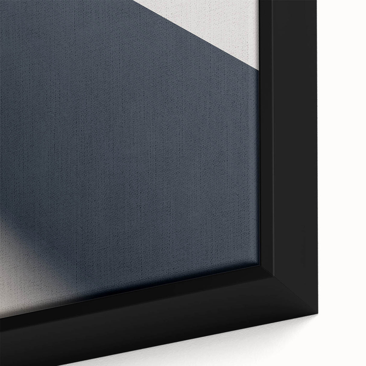 Framed canvas featuring a close-up of a spiral staircase in black, with colorful, textured accents.