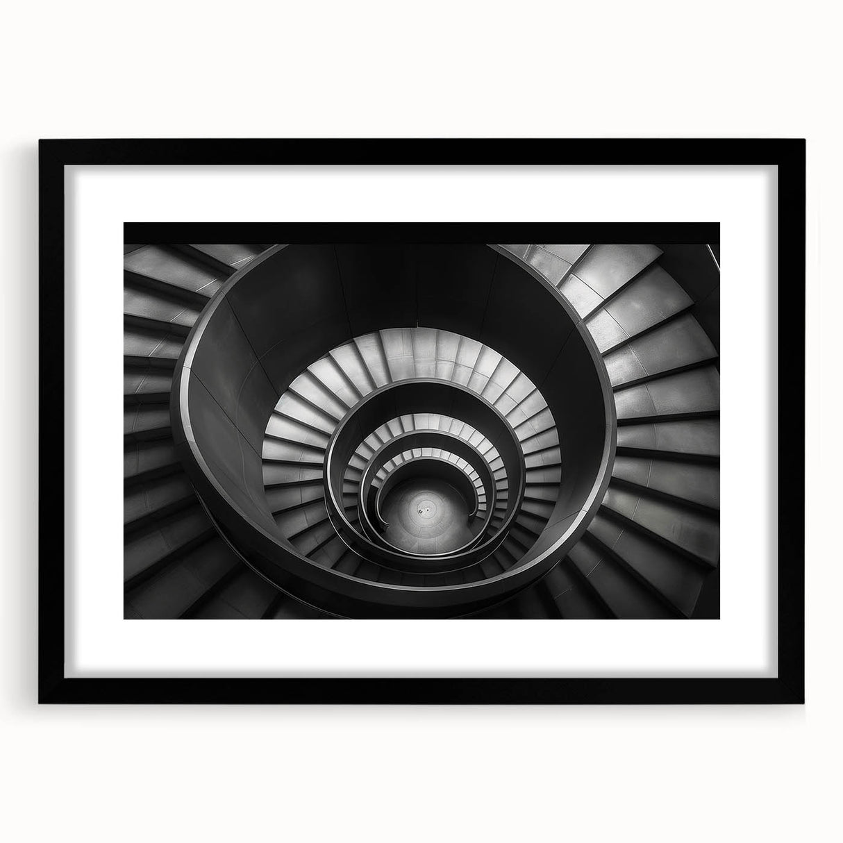Abstract art print featuring a colorful, textured staircase design on a large framed canvas, suitable for living room decor.