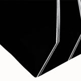 Black and white photo of a spiral staircase on stretched canvas, ideal for bedroom wall art.