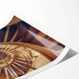 Extra large rolled print featuring line art flowers in muted gray, ideal for large living room wall art.