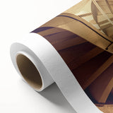 Art Deco poster featuring a spiral staircase in monochrome, printed on rolled canvas, suitable for dining room walls.