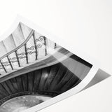 Extra large wall art featuring line art flowers on a rolled print, ideal for large living room decor.