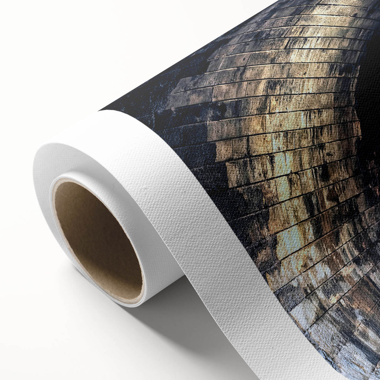 Art Deco style poster featuring geometric patterns in gold and black, ideal for nursery wall art or dining room decor.