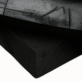Large art depicting a black and white tunnel landscape on stretched canvas, ideal for bedroom wall decor.