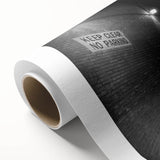 Art deco poster of architectural tunnels in muted gray and blue tones on rolled canvas, ideal for nursery wall art.