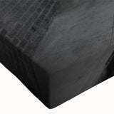 Black and white landscape painting on stretched canvas featuring architectural tunnels, ideal for bedroom wall art.