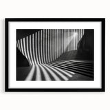 Extra large abstract art print featuring vibrant, colorful textures on a black framed canvas, ideal for living room decor.