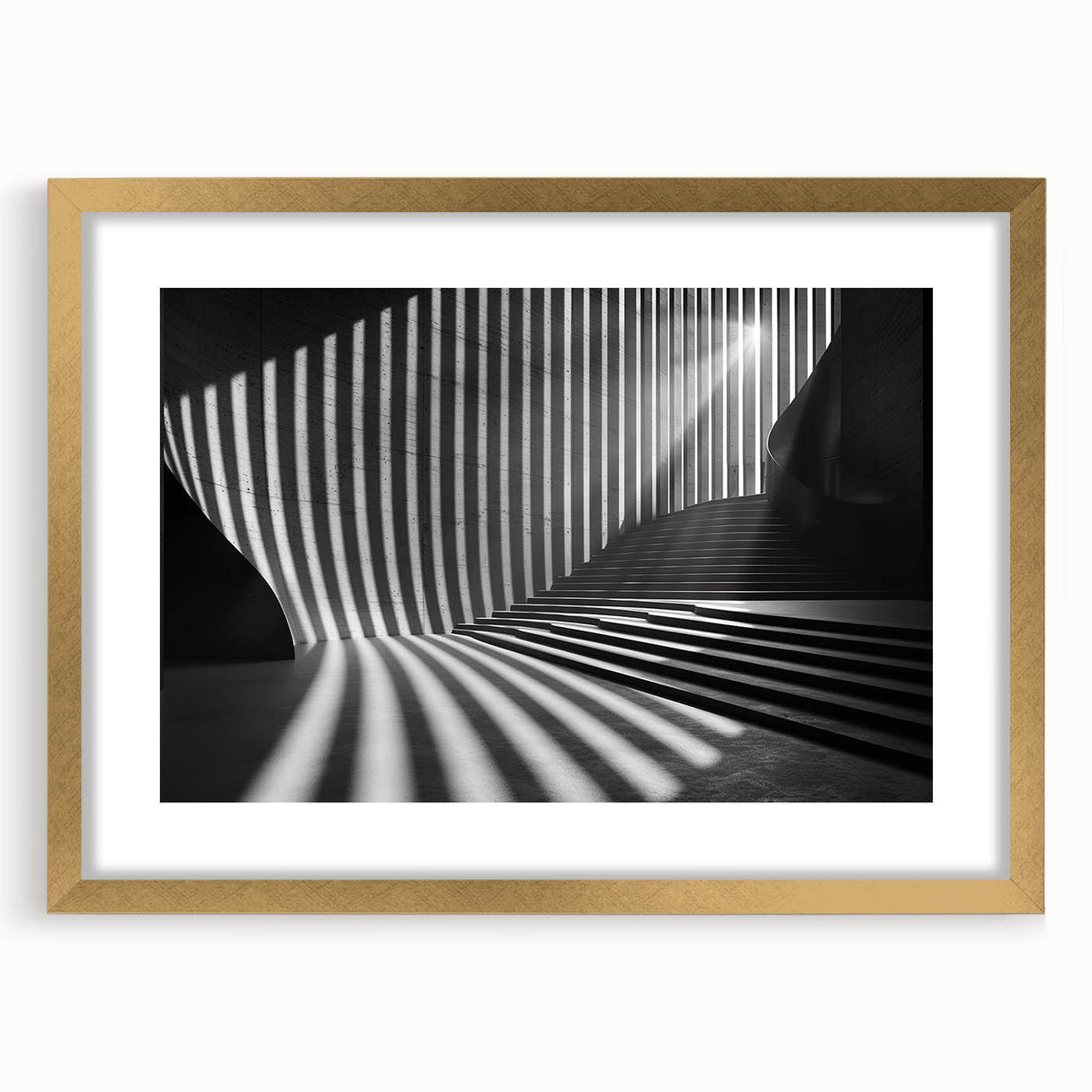 Extra large abstract art print featuring textured design in muted earth tones, framed in gold, ideal for living room decor.