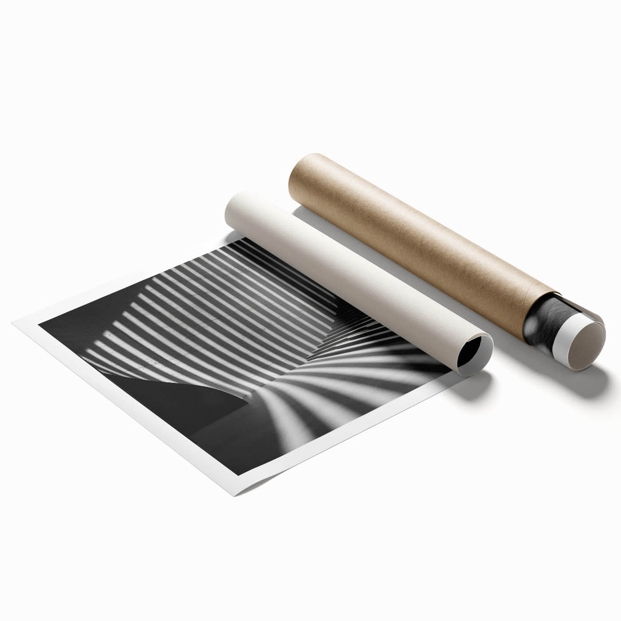Extra large rolled print featuring a muted floral design, ideal for classy bathroom or large living room decor.