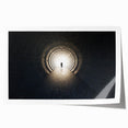 Extra large rolled print featuring a floral art tunnel design in muted earth tones, ideal for dining room wall art.