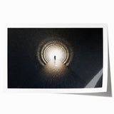 Extra large rolled print featuring a floral art tunnel design in muted earth tones, ideal for dining room wall art.