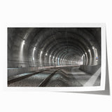 Extra large rolled print of a floral tunnel architecture in pastel shades, ideal for dining room wall art.