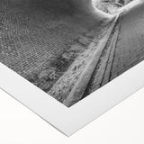 Art deco poster featuring geometric shapes and metallic colors on rolled canvas, suitable for dining room walls.