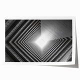 Extra large rolled print depicting an abstract floral design in vibrant hues.