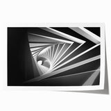 Abstract floral design in muted tones on rolled canvas, ideal for dining room wall art.