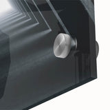 Large abstract wall art in mid-century modernist style, featuring swirls in muted earth tones on acrylic glass.