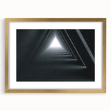 Extra large abstract art print featuring textured design in gold and black, framed with a mat, ideal for living room decor.