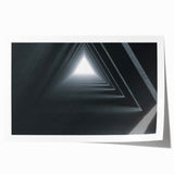 Rolled print of a floral art tunnel architecture in muted earth tones, ideal for dining room wall decor.