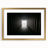 Extra large abstract art print with textured design in muted gray and gold, framed in gold, ideal for living room decor.