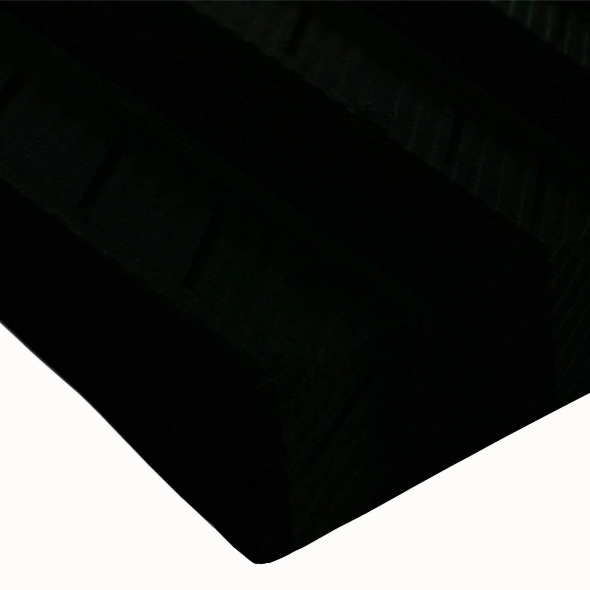 Large art featuring a black and white landscape of tunnels in an abstract style on stretched canvas.