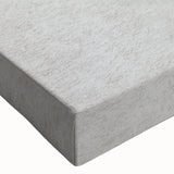 Large art of a black and white landscape painting on stretched canvas, featuring detailed architectural windows.