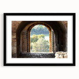 Extra large abstract art print featuring colorful, textured design on a black framed canvas, ideal for living room decor.