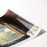 Extra large wall art featuring line art flowers in black and white on a rolled canvas, ideal for large living room decor.