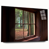 Large abstract wall art on acrylic glass, featuring geometric patterns in muted grays and whites.