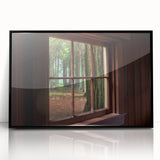 Large abstract wall art featuring geometric shapes in black and white, framed in acrylic, suitable for modern art wall decor.