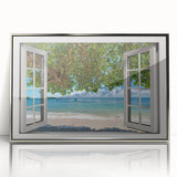 Art deco poster with a geometric design in silver and black, acrylic print framed, suitable for modern art wall decor.