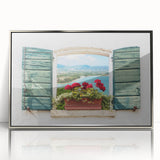 Art Deco poster featuring geometric patterns and silver hues on acrylic in a silver frame, ideal for modern art wall decor.