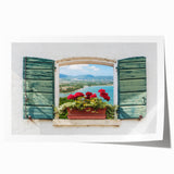 Extra large rolled print of a minimalist floral design in muted tones, ideal for dining room or bathroom wall art.