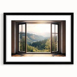 Extra large abstract art print featuring vibrant, colorful textures on a black framed canvas, ideal for living room decor.